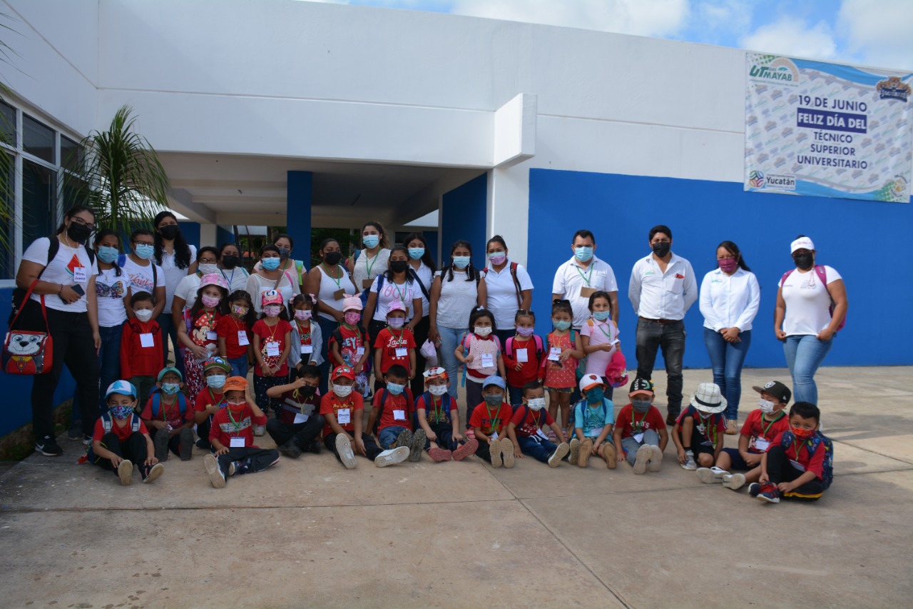 Alumnos del jardín de niños Josefa Ortiz de Domínguez visitaron la Universidad Tecnológica del Mayab