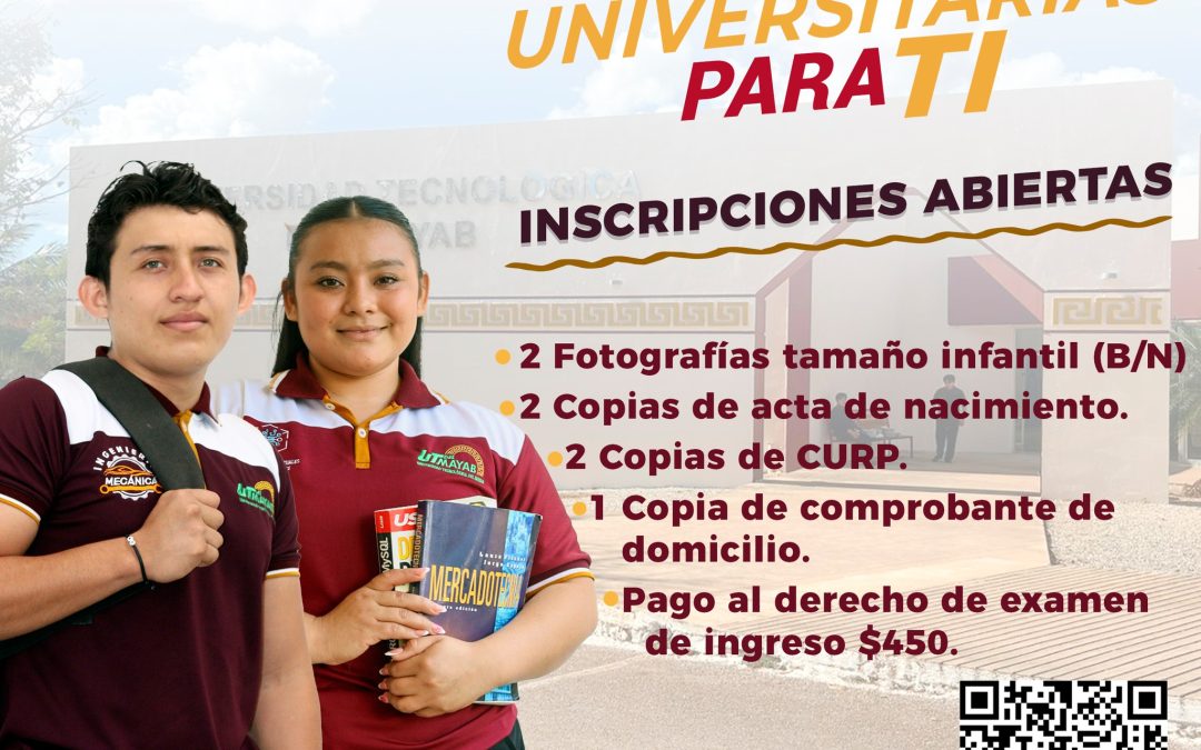 En la Universidad Tecnológica del Mayab tenemos las puertas abiertas para ti